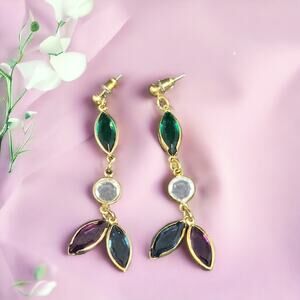 Vintage Multicolored Dangle Earrings